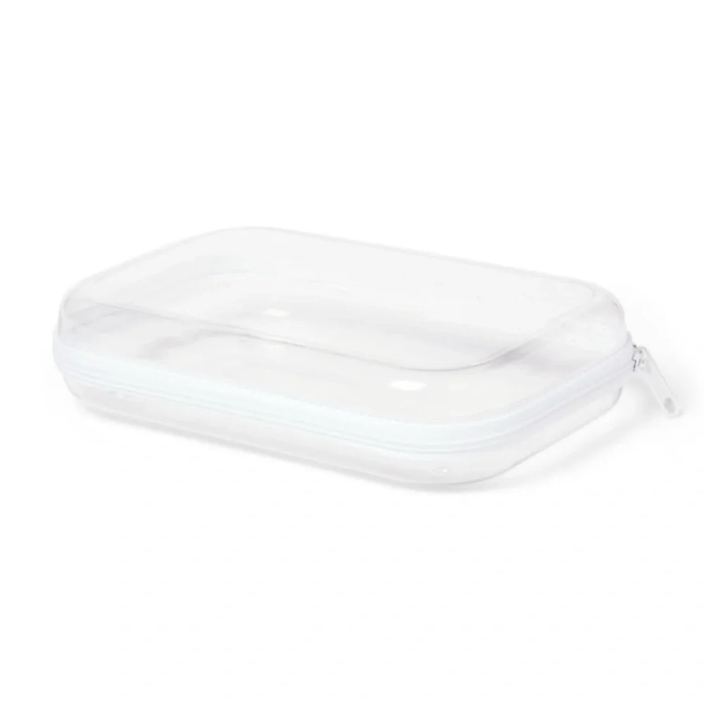 Up & Up clear organizer. Features a teal zipper. Ideal for storing essentials